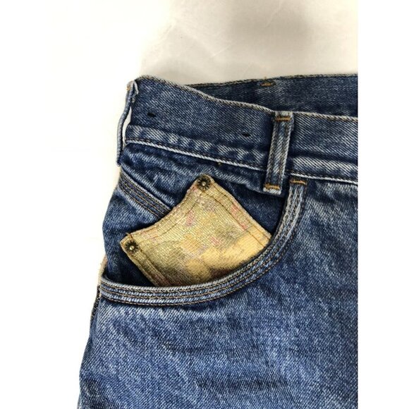 Vintage 59th St Bridge Wear 34X32 Denim Jeans Tapered Extreme High Rise - Picture 7 of 8